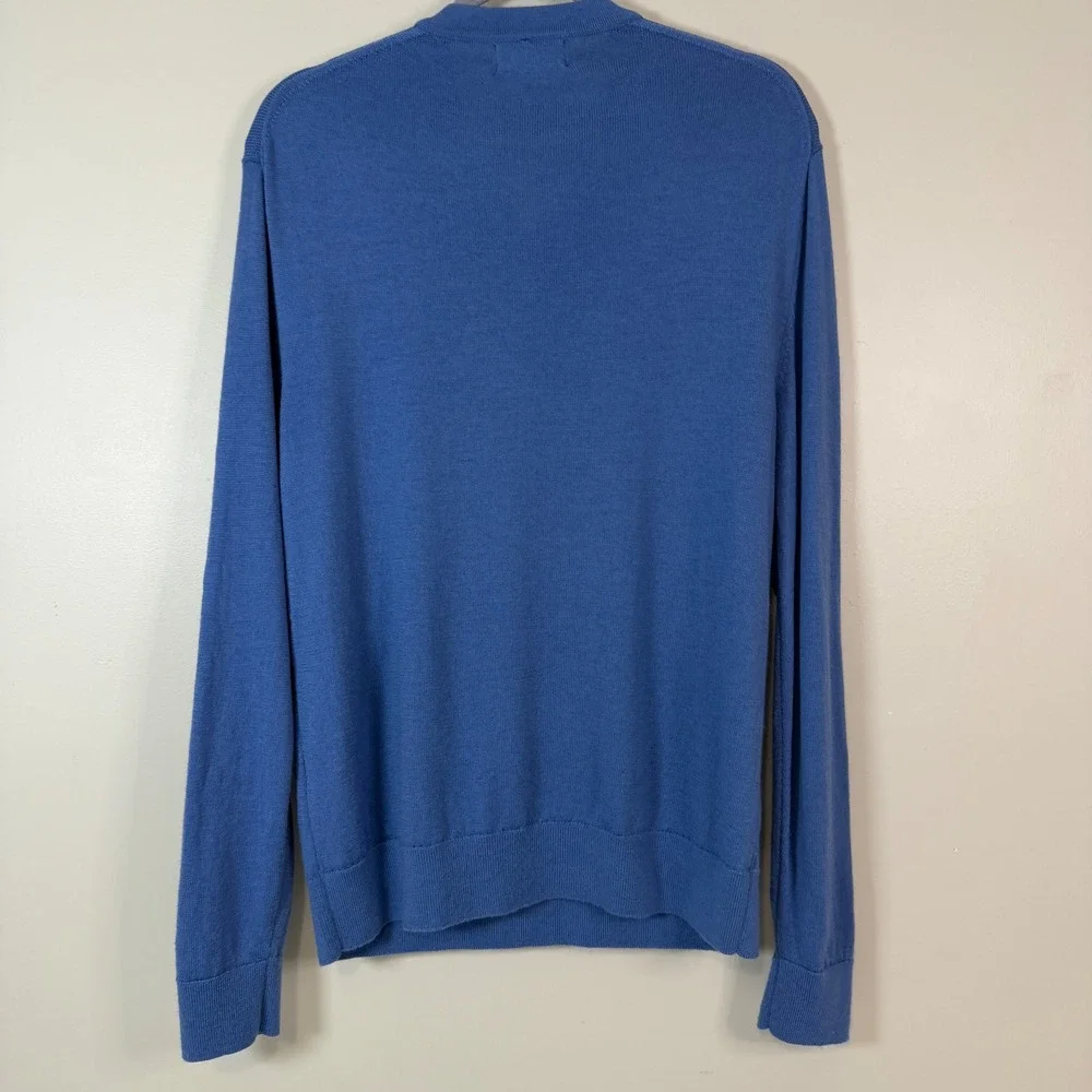 Banana Republic V-Neck Merino Wool Knit Pullover Classic Lightweight Sweater